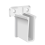 6 Pack Wire Shelf End Brackets Closet Shelves Plastic Wall Mount with Screws for 2