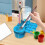 Paint Brush Washer and Drain Automatic Water Filling Cleaner Blue 7