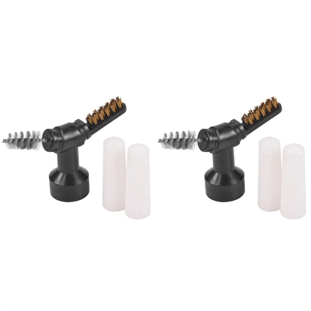 2 Set Car Battery Terminal Cleaning Brush Post Cleaner Tool With Steel Wire Bristles 4851335019887