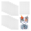 12 Pcs Eye Mesh DIY Mask Material Kit Plastic Sheets for Handicraft Make Dividers Accessory White 1