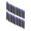 200pcs Ink Calligraphy Pens Pen Refills Universal Useful Refill Blue 8