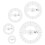 5Pcs Circle Ruler Quilting Template Set Templates for Rulers Acrylic 8
