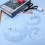 5Pcs Circle Ruler Quilting Template Set Templates for Rulers Acrylic 7