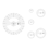 5Pcs Circle Ruler Quilting Template Set Templates for Rulers Acrylic 2