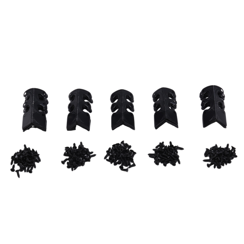 30PCS Corner Protectors, Baseboard Vintage Metal Protector Black 2