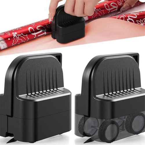 2pcs Black Cutter Wrapping Paper Replaceable Blade Roller Cutting 2