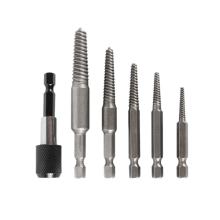 5 Pcs Damaged Extractor Drill Bit Set Hex Shank Bolt Screw Stud Tool Slide