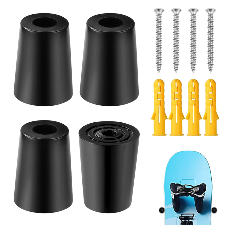4-Piece Vertical Ski Hanger With Screw Expansion Anchors Storage To Safely Store And Display Your Skis A 4851335031957