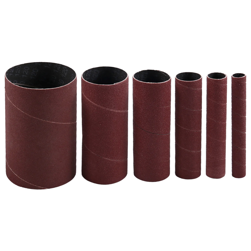 6 Pack Sanding Sleeves For Spindle Sander, 120 Grit, Aluminum Oxide Sandpaper Power 4851335029909