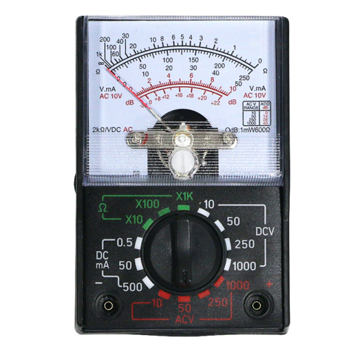 Mini Analog Multimeter Tool 1000V Voltmeter 500mA Ammeter 1K Resistance Meter Handheld Pointer Voltage 2