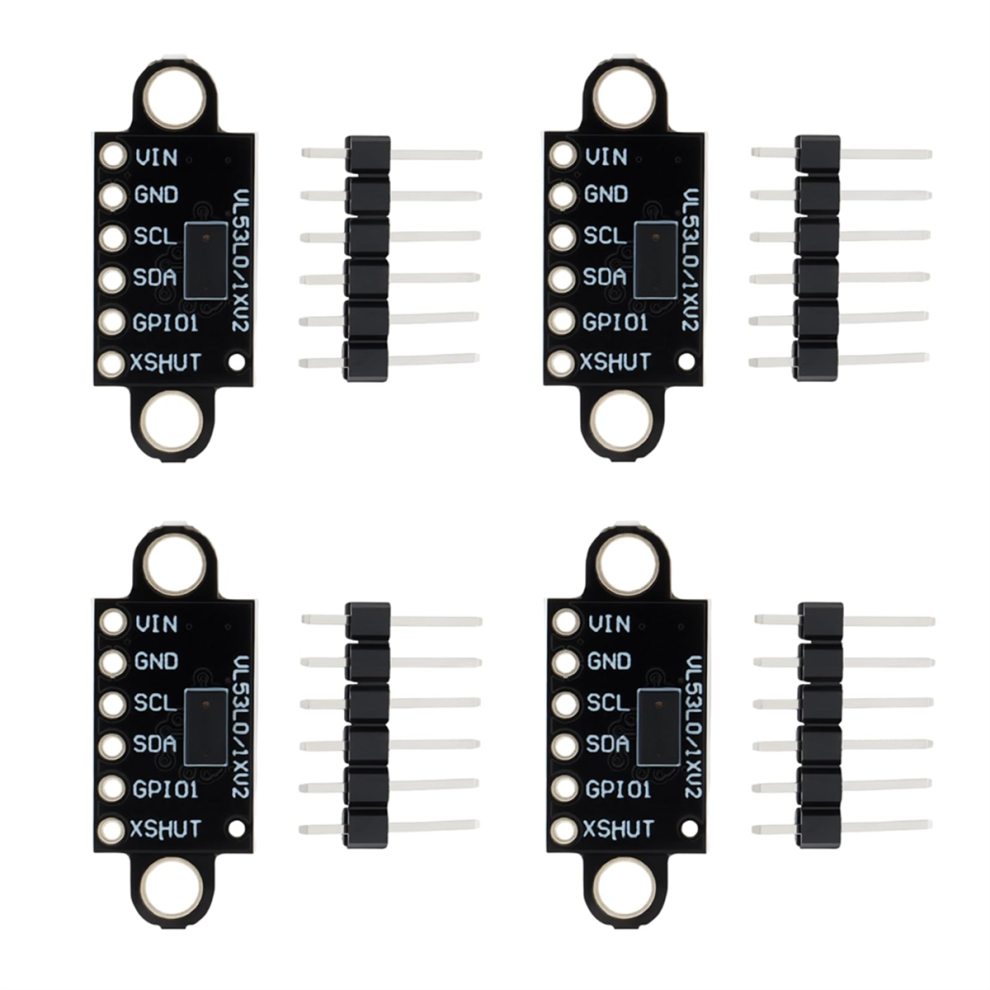 4Pcs Time-Of-Flight (Tof) 940Nm Laser Ranging Sensor Breakout -Vl53l0xv2 Distance Measurement Module 4851335037904
