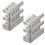 10PC Skiffers Baseboard Corner Protectors,Solid Brass Skirting Board Protectors,Baseboard Protectors Silver 8