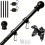Flag Pole Kit 6 FT Thickened Stainless Steel Wall Mount Flagpole Black 1