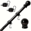 Flag Pole Kit 6 FT Thickened Stainless Steel Wall Mount Flagpole Black 4