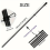 Flag Pole Kit 6 FT Thickened Stainless Steel Wall Mount Flagpole Black 2