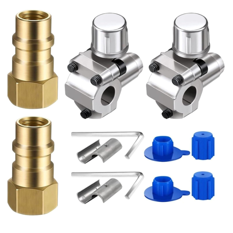 R134a Conversion Kits Air Conditioners Filling Valves Fittings Port Adapter Retrofits Quick Disconnect Couplers 4853736896203
