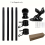 Flag Pole Kit 6 FT Thickened Stainless Steel Wall Mount Flagpole Black 5