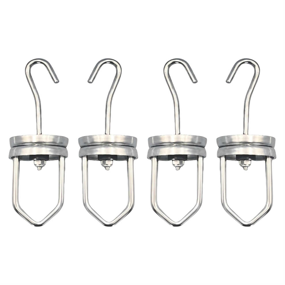 Strong Hanging Rotating Spinner Hooks 110 Pounds Capacity 4Pcs Paint Rotary Swivel High Temperature Hook 4853736896159