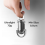 Mini Torch, Pocket Sized Lumilinks Flashlight & Power Bank Keychain Silver 3