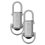 Mini Torch, Pocket Sized Lumilinks Flashlight & Power Bank Keychain Silver 2