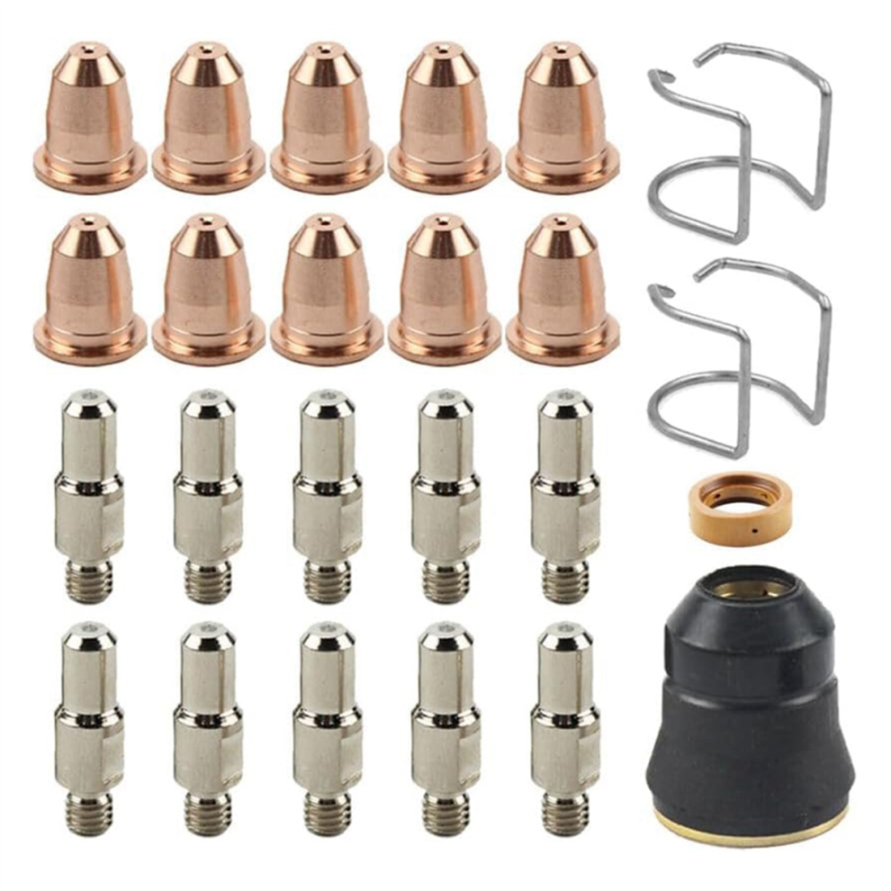 Electrode Tip Cup Consumables Fit Razorweld Cut 45 Cut45 Plasma Cutter Parts 24 Pcs Kit 4853736896029