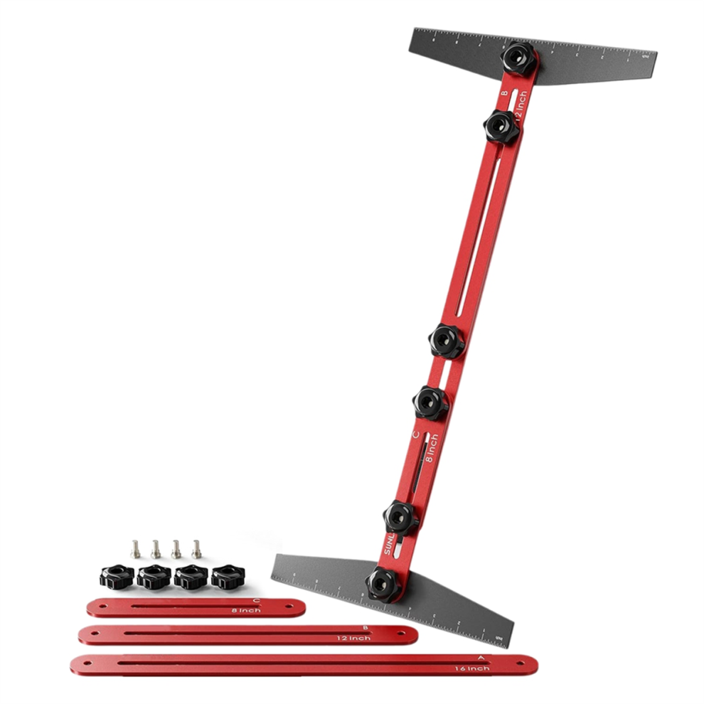 Stair Template Tool,Stair Tread Gauge Template,Stair Measuring Jig For Treads Tool 4853736895190