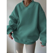 (XL)Hoodies for Women Loose Knitted Hooded Collar for Autumn and