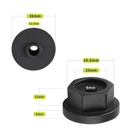 Hex Nuts 12PCS, Assortment Kit,8mm Screw Hardware Fastener Tool for Decorating Outdoor Pergolas 1