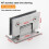 8-12mm Glass Door Hinge Bathroom Shower Frameless Bracket Wall Mounted Clamp 5