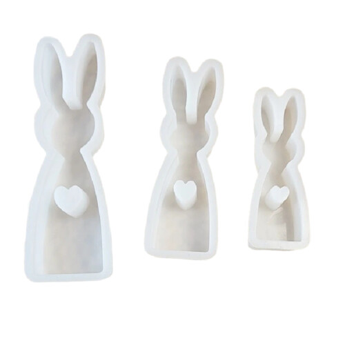 Easter Silicone Mold Desktop RabbitOrnament Mould Art Crafts Tools Non-Stick