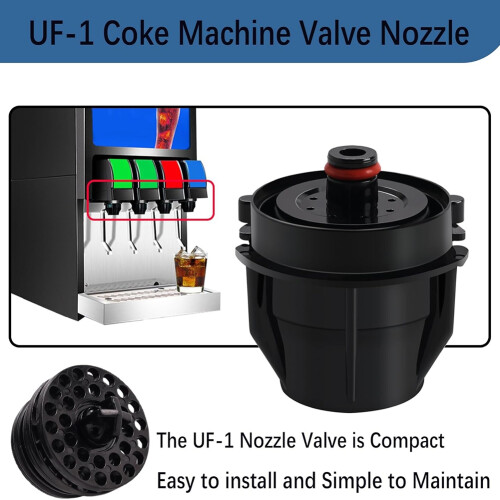 3Pcs -1 Nozzle and Diffusser Assembly,for Coke Soda Inner Outer Valves Repair or Replacement 2