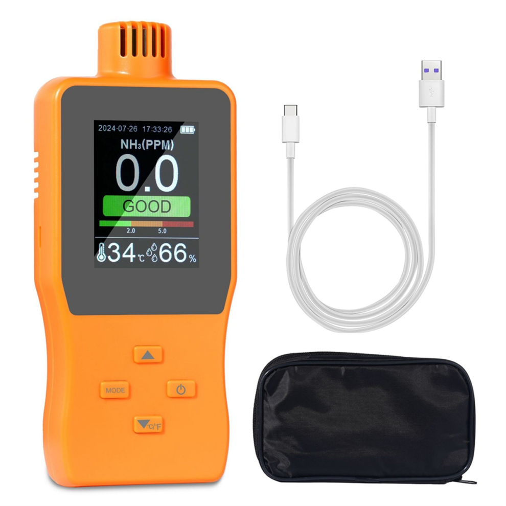 Ammonia Gas Detectors Nh3 Analyzers Meter Alarm Device Digital Leak 0-100Ppm 4853736899235