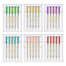 6 Sizes Universal Sewing Machine Needles Regular Point Flat Shank Needle Compatible with for Singer , 30PCS