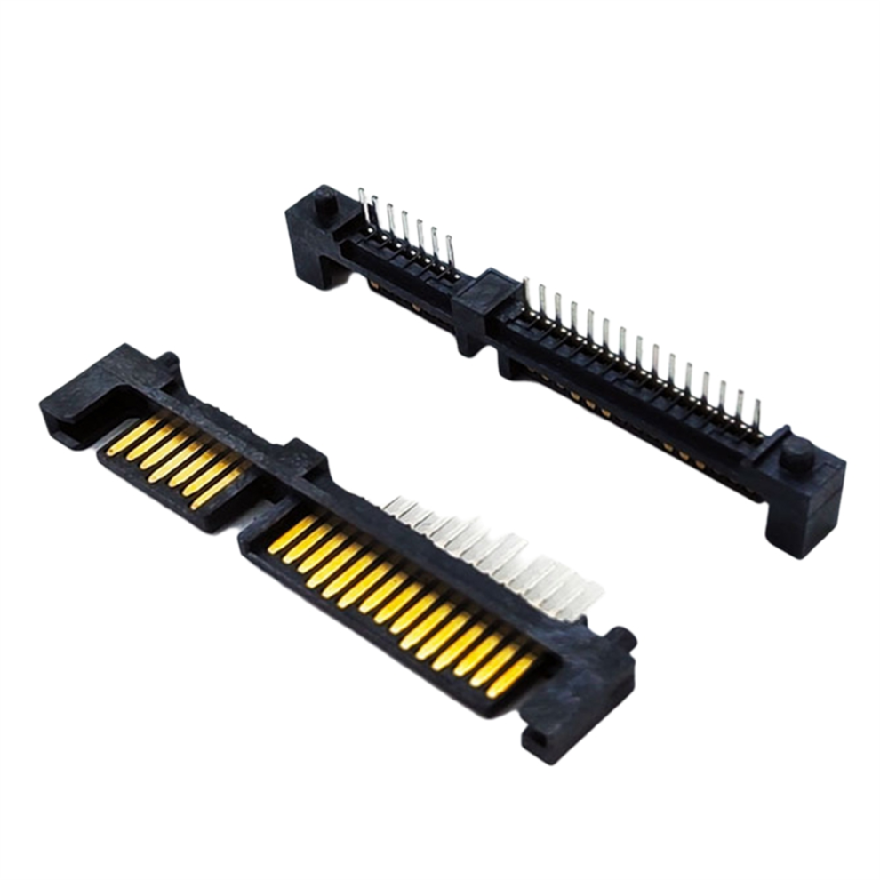 100Pcs 7+15 22 Pin Straight Male Interface Socket Connector Port For Hard Drive Hdd 22P 4853736805250