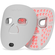 (Gray LED MASK) Light Therapy Face Masks 630nm Red Light and 850 NIR Light Amber Light Blue Light Purple Light Therapy Face Neck Care Machine