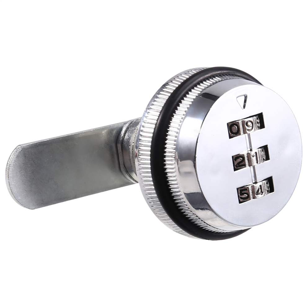 20Mm Mechanical Combination Lock Anti Theft For Office Filing Cabinet Drawer Envelope Box Storage Chrome Jehiatek