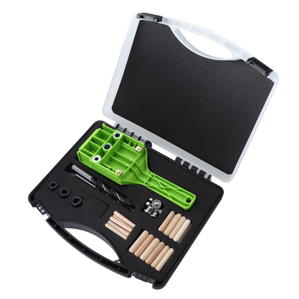 Woodworking Straight Hole Puncher Locator Handheld Wood Board Connection Drilling Guide Tools 4853736817659