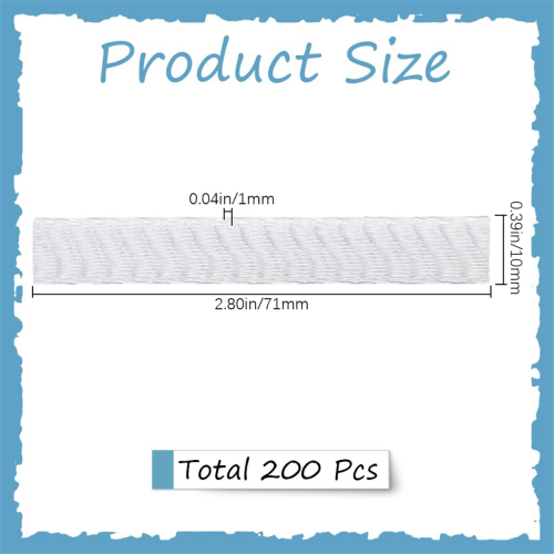 200Pcs Makeup Brush Pen Guard Protector White Net Reusable Thread Spool Savers Expandable Mesh Cover 2