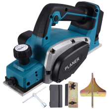 For 18V Rechargeable Lithium Battery Powered Handheld Woodworking Tool Brushless Cordless Electric Planer