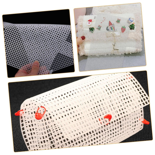 10pcs DIY Handcrafted Mesh Canvas Sheets for Crochet Projects Plastic Weaving Lining Purse Making and Embroidery 2