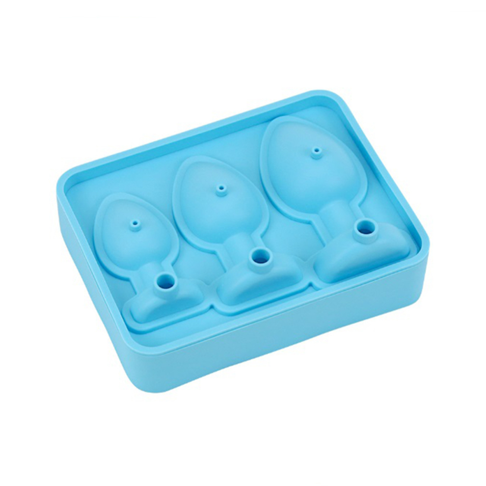 Jehiatek Blue Adult Prank Mold Trays Fun Shapes Silicone Molds For Ice Chilling Whiskey Cocktails Juice Drink