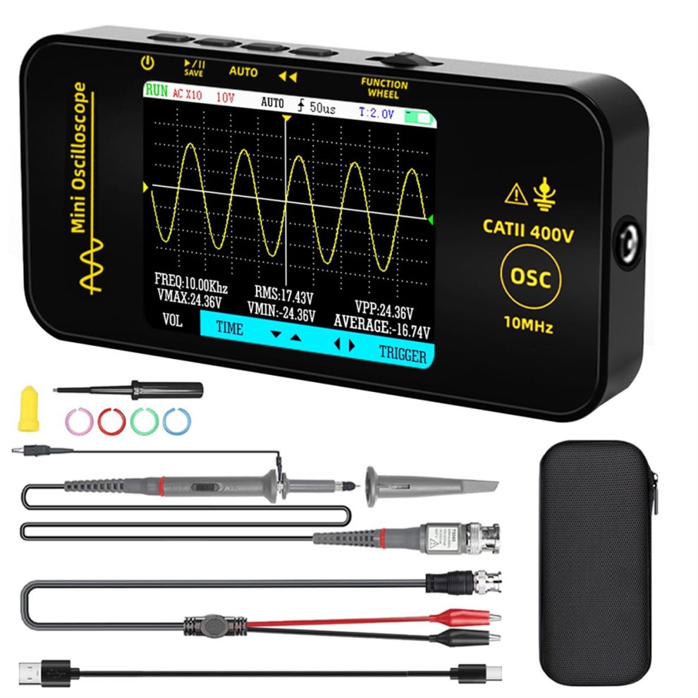 Handheld Oscilloscope 3.2Inch Tft Display 10Mhz Bandwidth Automotive 48Msa/S Sampling Rate Trigger Function 4853736826231