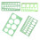 4pcs Circle Template for Drawing, Drafting Tool Geometric Round and Oval Stencil Formwork Ruler Measuring 8