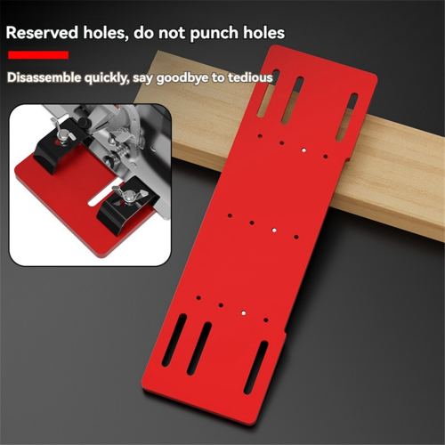 2 in 1 Cutting Machine Base No Drilling Bottom Plate Adjustable Thickened Positioning Carpenter Tool 2