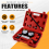 Cylinder Leak Down Tester Tool Gasoline Engine Compression Set TU-21 Detector with Dual Gauges 6