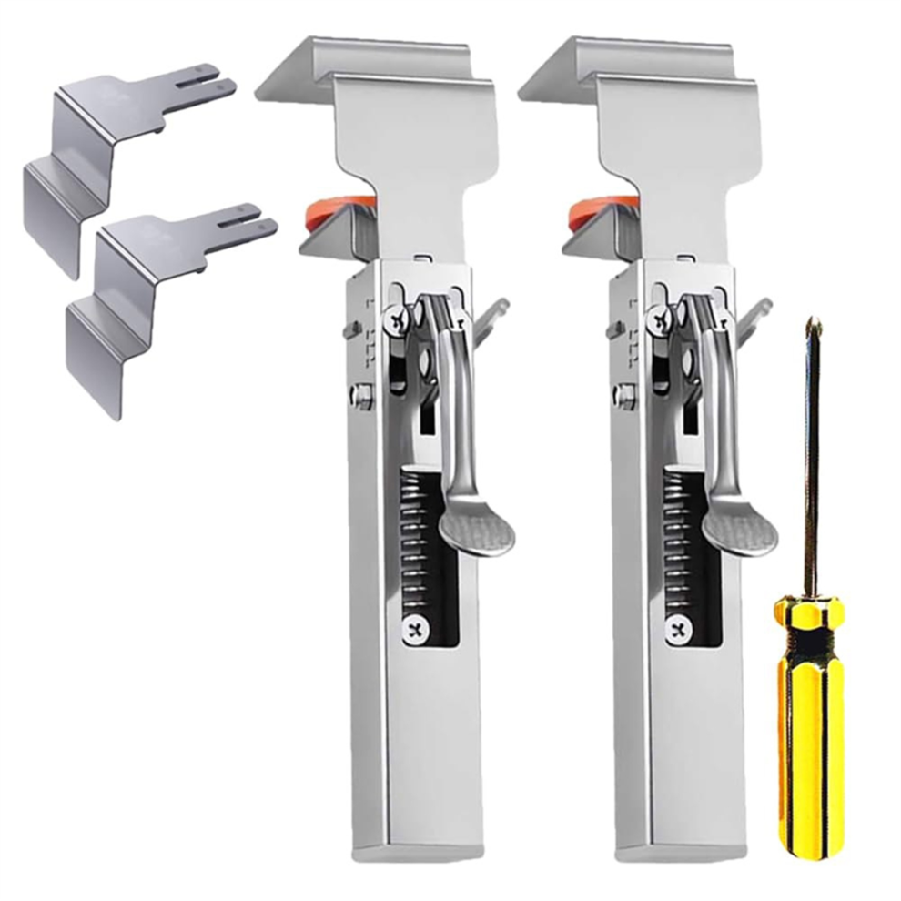 Drawer Clamp, Claw Clamps For Cabinets, With Large Clips, Silver 4853736832706