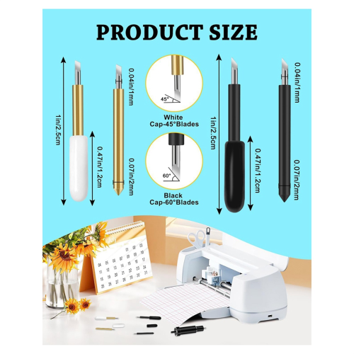 21PCS Premium Replacement Cutting Blade+Housing Compatible with for Maker/Maker 3/Explore Air 2/Air 3 Machine 2