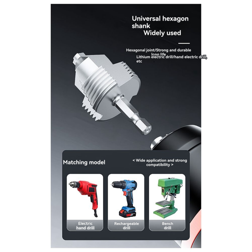 New Ppr Lifting Drill Water Pipe Inner Hole Thread Opener 4 Points 6 Tapping Pagoda Expansion 4853736832003