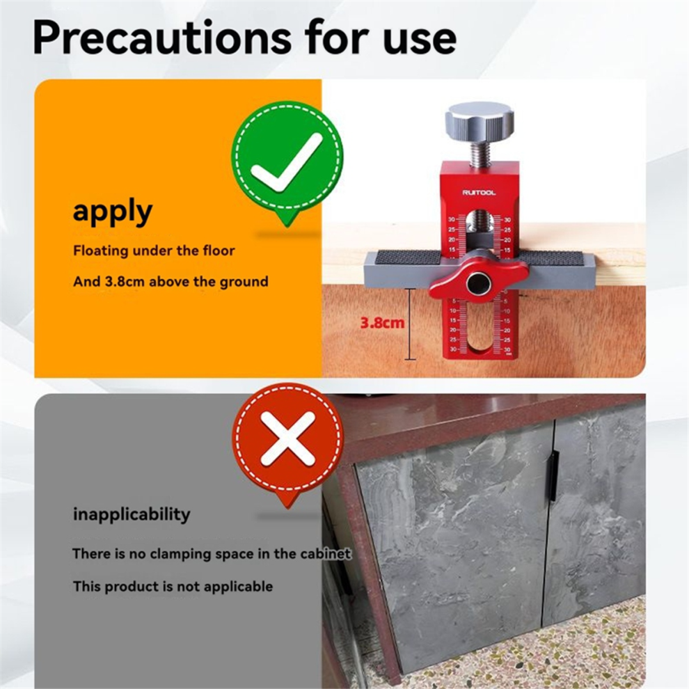Cabinet Door Quick Leveling Device Positioning Installation Jig Panel Mounting Rebounding Drilling Locator 4853736831211