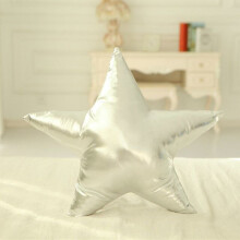 (Silvery Star) Silver Red Gold Heart Moon Star Cushion Pillow For Sofa Decoration And Room